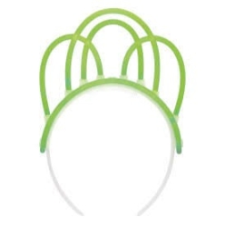 Glow-in-the-Dark Crown Tiara Green